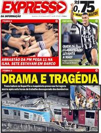 Capa do jornal Expresso da Informação 28/02/2019