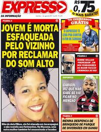 Capa do jornal Expresso da Informação 02/08/2019