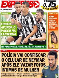 Capa do jornal Expresso da Informação 03/06/2019