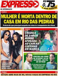 Capa do jornal Expresso da Informação 04/06/2019
