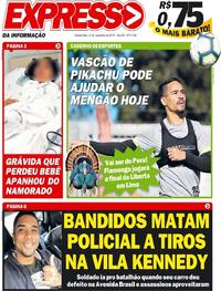 Capa do jornal Expresso da Informação 06/11/2019