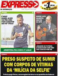 Capa do jornal Expresso da Informação 07/07/2019
