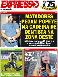 Capa do jornal Expresso da Informação 07/11/2019