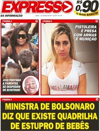 Capa do jornal Expresso da Informação 07/12/2019