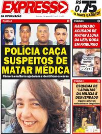 Capa do jornal Expresso da Informação 08/08/2019