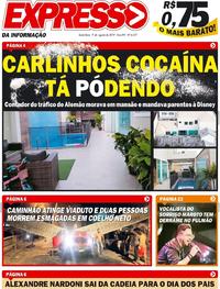 Capa do jornal Expresso da Informação 09/08/2019