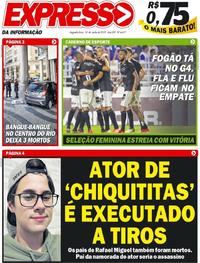 Capa do jornal Expresso da Informação 10/06/2019