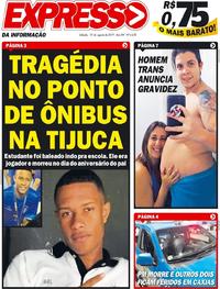 Capa do jornal Expresso da Informação 10/08/2019