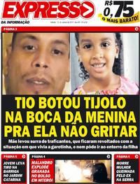 Capa do jornal Expresso da Informação 12/10/2019