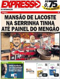 Capa do jornal Expresso da Informação 15/11/2019
