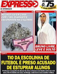 Capa do jornal Expresso da Informação 20/07/2019