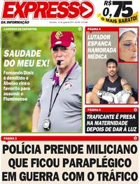 Capa do jornal Expresso da Informação 20/08/2019