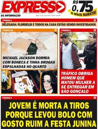 Capa do jornal Expresso da Informação 22/06/2019