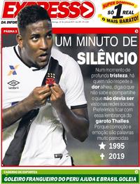 Capa do jornal Expresso da Informação 23/06/2019