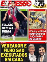 Capa do jornal Expresso da Informação 23/08/2019