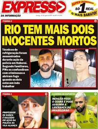 Capa do jornal Expresso da Informação 25/08/2019