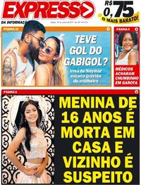 Capa do jornal Expresso da Informação 26/10/2019