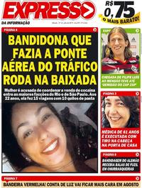 Capa do jornal Expresso da Informação 27/07/2019