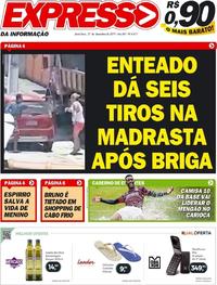 Capa do jornal Expresso da Informação 27/12/2019