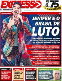 Capa do jornal Expresso da Informação 28/05/2019