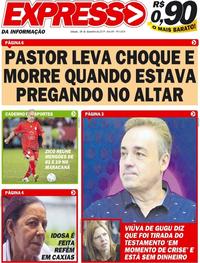 Capa do jornal Expresso da Informação 28/12/2019