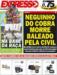 Capa do jornal Expresso da Informação 29/11/2019