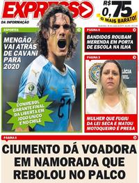 Capa do jornal Expresso da Informação 30/10/2019