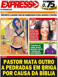 Capa do jornal Expresso da Informação 31/05/2019