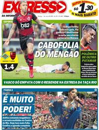 Capa do jornal Expresso da Informação 01/03/2020