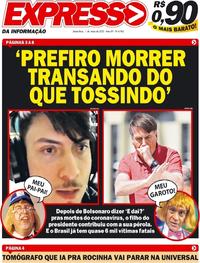 Capa do jornal Expresso da Informação 01/05/2020