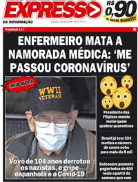 Capa do jornal Expresso da Informação 03/04/2020