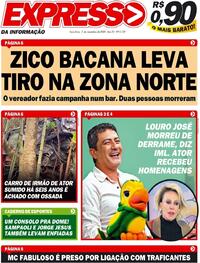 Capa do jornal Expresso da Informação 03/11/2020