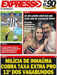 Capa do jornal Expresso da Informação 04/11/2020