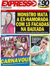 Capa do jornal Expresso da Informação 06/01/2020