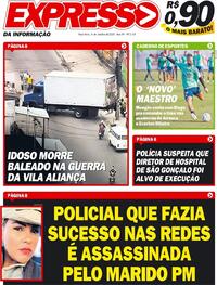 Capa do jornal Expresso da Informação 06/10/2020