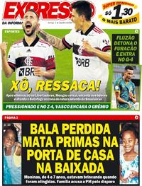 Capa do jornal Expresso da Informação 06/12/2020
