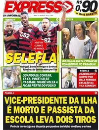 Capa do jornal Expresso da Informação 07/03/2020