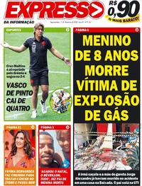Capa do jornal Expresso da Informação 07/12/2020