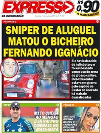 Capa do jornal Expresso da Informação 11/11/2020