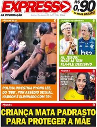 Capa do jornal Expresso da Informação 12/02/2020