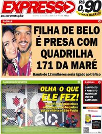 Capa do jornal Expresso da Informação 12/11/2020