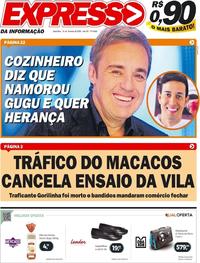 Capa do jornal Expresso da Informação 14/02/2020