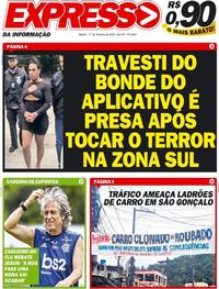 Capa do jornal Expresso da Informação 15/02/2020