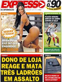 Capa do jornal Expresso da Informação 15/10/2020