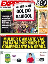 Capa do jornal Expresso da Informação 17/01/2020