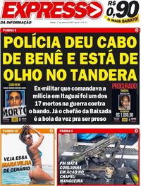 Capa do jornal Expresso da Informação 17/10/2020