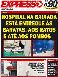 Capa do jornal Expresso da Informação 19/05/2020