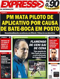 Capa do jornal Expresso da Informação 19/11/2020