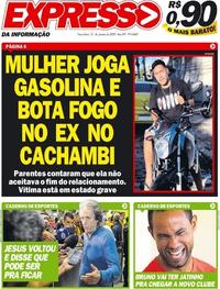 Capa do jornal Expresso da Informação 21/01/2020