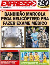 Capa do jornal Expresso da Informação 22/01/2020